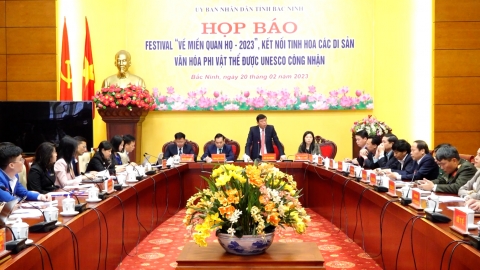 Hát xoan, ví giặm, nhã nhạc hội tụ tại Festival 'Về miền Quan họ - 2023'