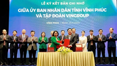 Vĩnh Phúc và Tập đoàn Vingroup ký hợp tác toàn diện về chuyển đổi xanh