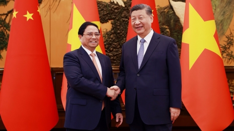 Thủ tướng Phạm Minh Chính hội kiến Chủ tịch nước Trung Quốc Tập Cận Bình