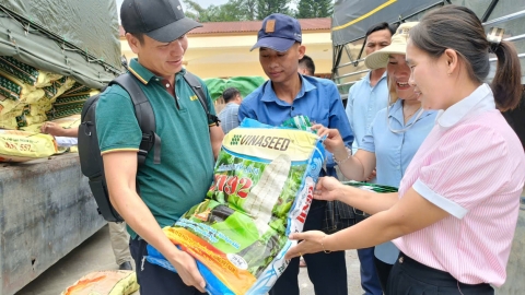 Vinaseed hỗ trợ hơn 20 tấn hạt giống ngô, rau cho Yên Bái, Lào Cai