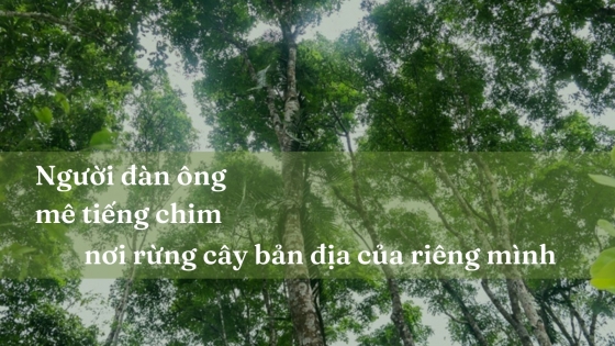 Người đàn ông mê tiếng chim nơi rừng cây bản địa của riêng mình