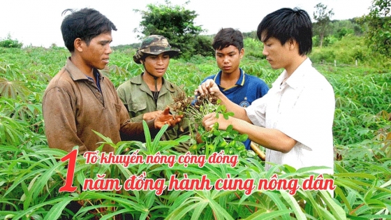 Tổ khuyến nông cộng đồng - 1 năm đồng hành cùng nông dân