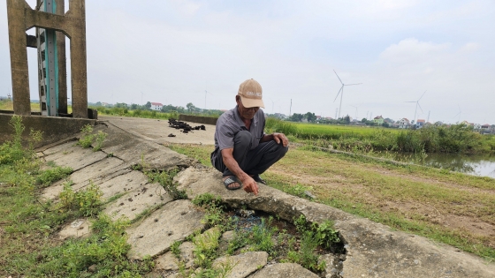 Cần nâng cấp công trình thủy lợi Thượng Mỹ Trung