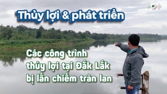 Các công trình thủy lợi tại Đăk Lăk bị lấn chiếm tràn lan