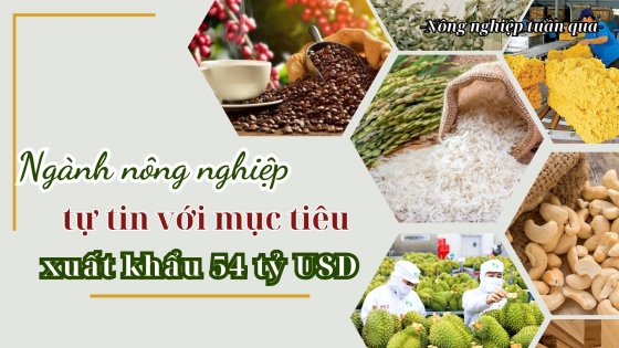 Ngành nông nghiệp tự tin với mục tiêu xuất khẩu 54 tỷ USD