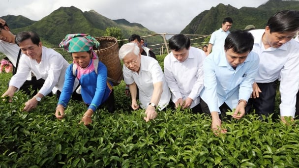General Secretary Nguyen Phu Trong saw national strength in agriculture, farmers, rural areas