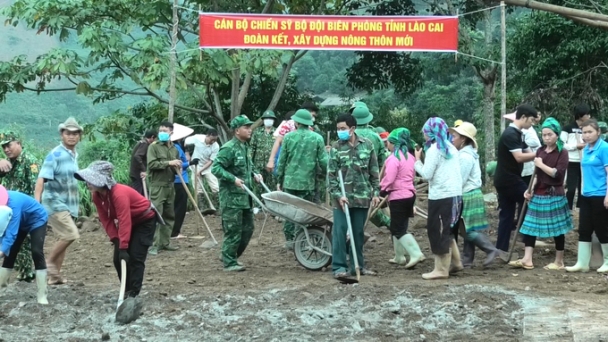 Quân dân nơi biên cương đồng lòng xây dựng nông thôn mới