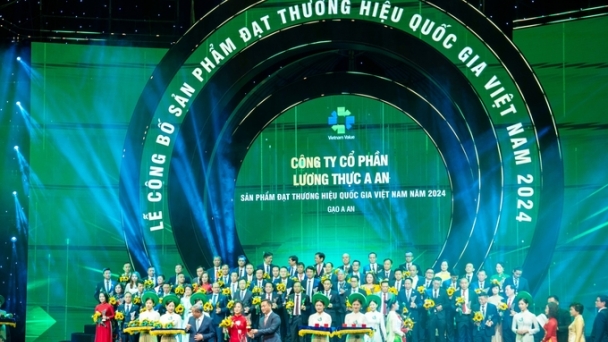 Gạo AAN vinh dự nhận giải thưởng Thương hiệu Quốc gia năm 2024