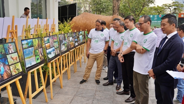 Triển lãm đa dạng sinh học trên phố đi bộ Hồ Gươm