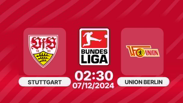 Nhận định, Trực tiếp Stuttgart vs Union Berlin, Bundesliga, 02h30 hôm nay 7/12