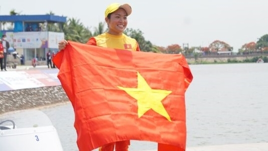 VĐV Olympic Nguyễn Thị Hương góp công vào 6 HCV cho đội canoeing trẻ quốc gia