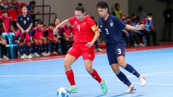 Tuyển futsal nữ Việt Nam nhận thưởng 600 triệu đồng