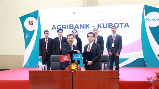Agribank và Kubota ký kết thỏa thuận hợp tác thành công