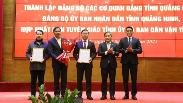 Quảng Ninh thành lập và hợp nhất các Đảng bộ, cơ quan trực thuộc