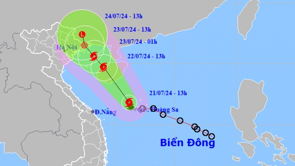Bão số 2 sẽ khiến Bắc bộ và Thanh Hóa mưa lớn