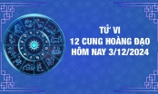 Tử vi 12 cung hoàng đạo hôm nay Thứ 3 ngày 3/12/2024