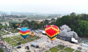 22 khinh khí cầu trên bầu trời thành phố Tuyên Quang