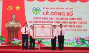 Công bố huyện Trà Cú đạt chuẩn nông thôn mới