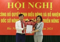 Bổ nhiệm Giám đốc Sở NN-PTNT tỉnh Bắc Ninh