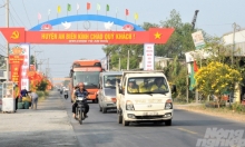 Huyện đầu tiên của vùng U Minh Thượng đạt chuẩn nông thôn mới