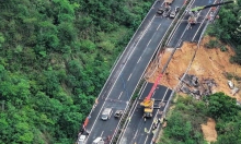 Sập đường cao tốc ở Trung Quốc, ít nhất 24 người tử vong