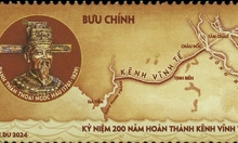 Ra mắt bộ tem mừng 200 năm hoàn thành kênh Vĩnh Tế