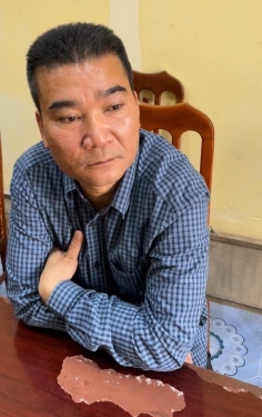 Nguyễn Xuân Tiến - đối tượng   cầm đầu đường dây tại trụ sở   cơ quan điều tra.