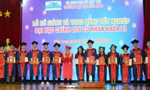 21 lưu học sinh nhận bằng cử nhân tại Trường Đại học Cửu Long