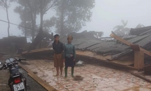 Yên Bái: Cảnh tan hoang những ngôi nhà bị mưa đá, giông lốc tàn phá