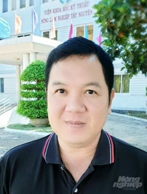 TS Phan Việt Hà, Phó Viện trưởng Viện Khoa học kỹ thuật   Nông lâm nghiệp Tây Nguyên. Ảnh: Kim Sơ.