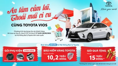 Nhận ưu đãi khủng khi mua Toyota Vios - mẫu xe 'quốc dân' của người Việt