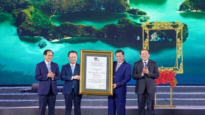 Vịnh Hạ Long - quần đảo Cát Bà đón nhận danh hiệu Di sản thế giới