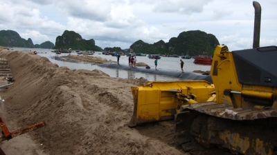 Dự án cải tạo đường bao biển Hạ Long sử dụng 'cát lậu'
