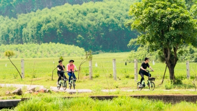 Hàn Quốc tài trợ 20 xe đạp điện phục vụ du khách tại lăng Gia Long