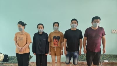 Bắt được 5 người Trung Quốc nhập cảnh trái phép vào Quảng Ninh