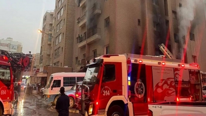 Chung cư ở Kuwait bốc cháy dữ dội, ít nhất 35 người thiệt mạng