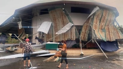 Trận lốc xoáy khiến 27 nhà dân tại thị trấn Lao Bảo bị tốc mái