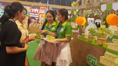 Gần 200 gian hàng giới thiệu các thương hiệu sữa tại Vietnam Dairy 2024