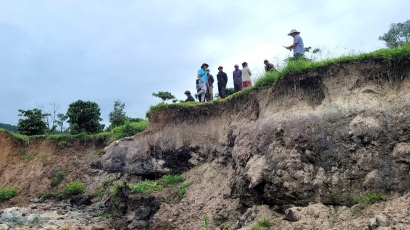 Mang Yang sạt lở nặng nề tại khu vực khai thác đá