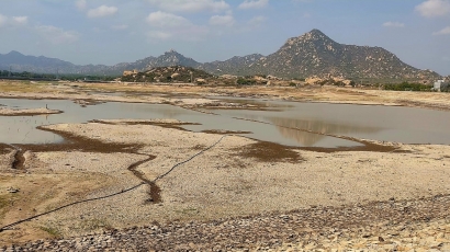 Một số hồ chứa nhỏ ở Ninh Thuận xuống mực nước chết