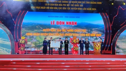 Hai huyện miền núi của tỉnh Quảng Ninh đạt chuẩn NTM và NTM nâng cao