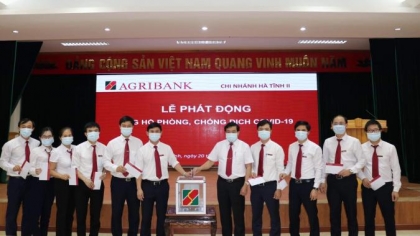 Agribank CN Hà Tĩnh II hỗ trợ 180 triệu đồng phòng, chống dịch Covid-19