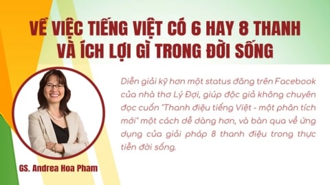 Về việc tiếng Việt có 6 hay 8 thanh và ích lợi gì trong đời sống