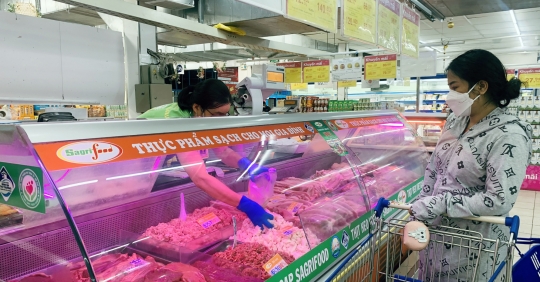 Giá thịt heo tại các siêu thị bình ổn