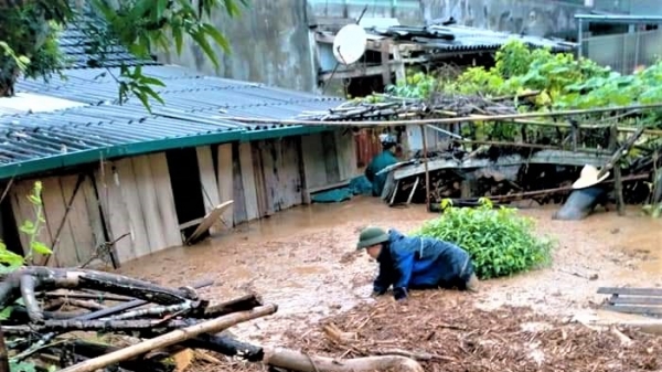 Hà Giang: 42 nhà dân bị sạt lở, ngập úng