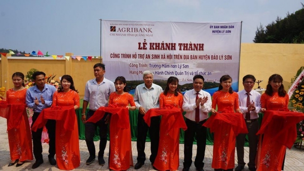Agribank Lý Sơn đẩy mạnh phát triển kinh doanh, đồng hành an sinh xã hội