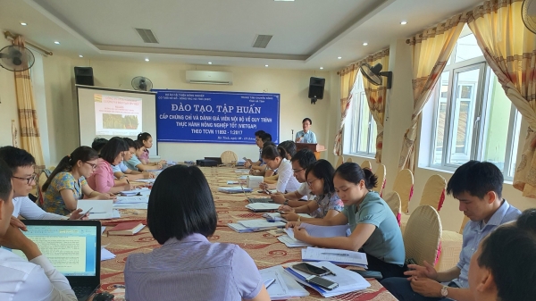Hà Tĩnh: Tập huấn cấp chứng chỉ và đánh giá viên nội bộ về VietGAP