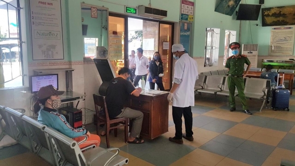 Hành khách từ Đà Nẵng đến ga Diêu Trì phải khai báo y tế
