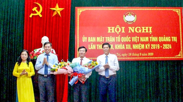 Bí thư huyện nông thôn mới làm Chủ tịch UBMTTQVN tỉnh Quảng Trị