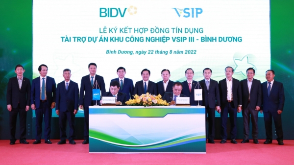 BIDV và VSIP ký hợp đồng tín dụng 4.600 tỷ đồng